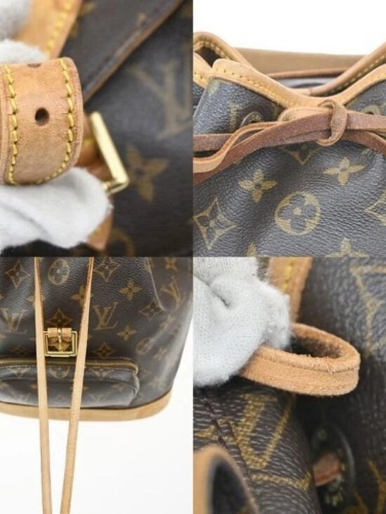 LOUIS VUITTON Montsouris MM Backpack Bag Monogram Leather Brown M51136 90MA414 main image 11